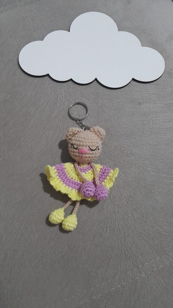 Amigurumi Ayı Çırpı Bacak Anahtarlık Yapımı