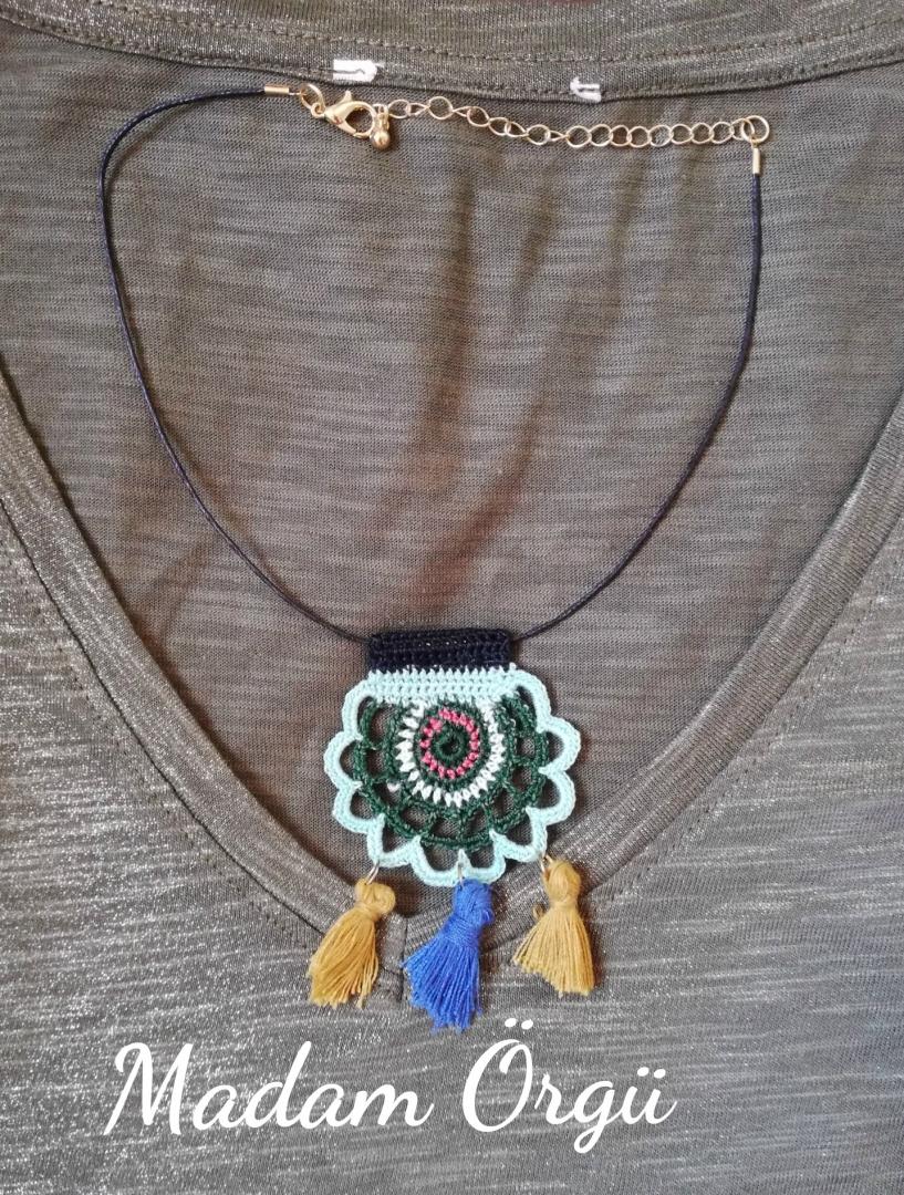 Otantik Örgü Kolye Yapımı