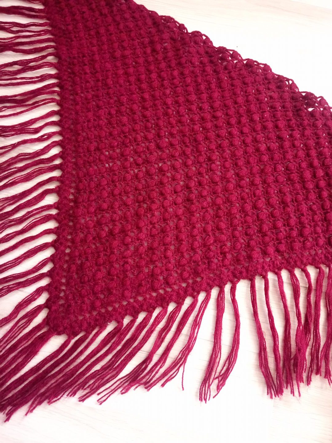 Tığ İşi Popcorn Şal Yapımı